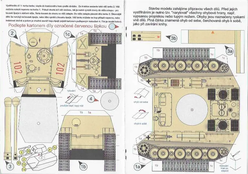 Vymaľuj a vystrihni Bestr A5 Tanky III. Panther